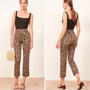 NWOT Reformation Marlon Leopard Pant